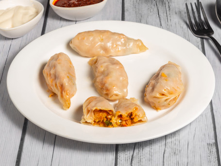 Hot Spicy Veg Momo Steam