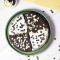 Black White Chocolate Waffle Pizza