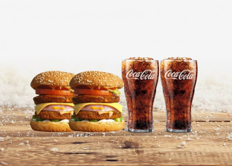 Hr 2 Double Patty Burger 2 Coke