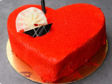 Red Velvet Heart Shaped Cake [500Gm]