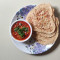 Sev Sabji With Parathas (4 Wheat Parathas)