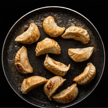 Pan Fried Spicy Chicken Momos
