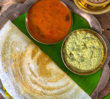 Masala Dosa Sambhar Chutney