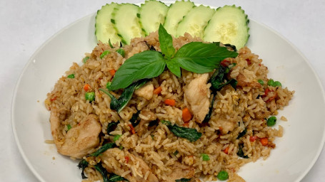 Basil Curry Fried Rice (Khao Pud Poung Ka Lee)