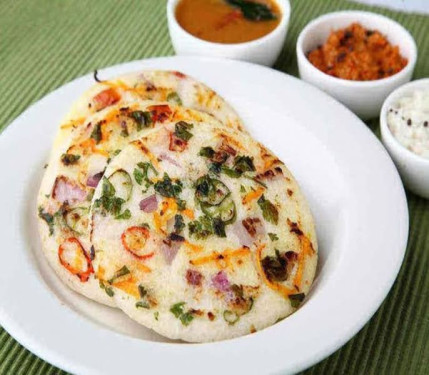 Healthy Uttapam With Chutney [2Pc]