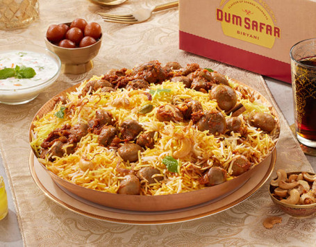 Mushroom Tikka Dum Biryani (Serves 4)