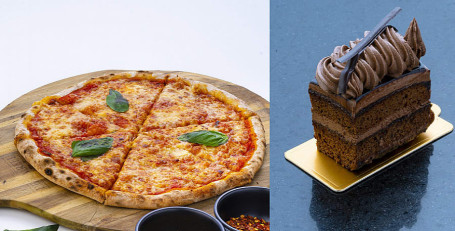 Combo Deal: Regular Size Fire Oven Pizza Chocolate Pastry Combo Artisan