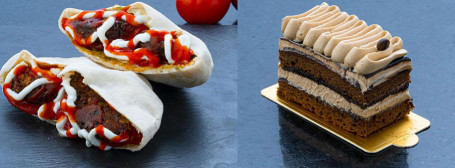 Combo Deal: Pita Bread Sandwich Mocha Pastry Combo