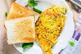 Cheese Omelette With Veggie