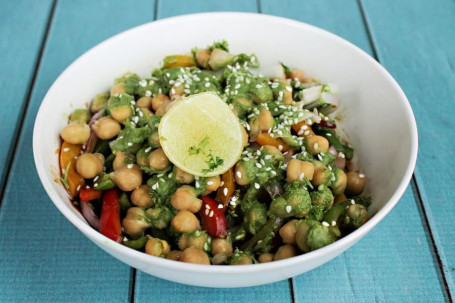 Greek Salad With Chickpeas And Olives