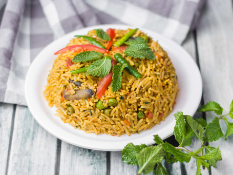 Veggie Loaded Zafrani Biryani