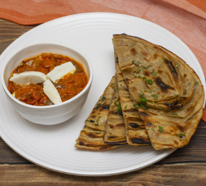 Paneer Butter Masala 2 Lachha Parantha