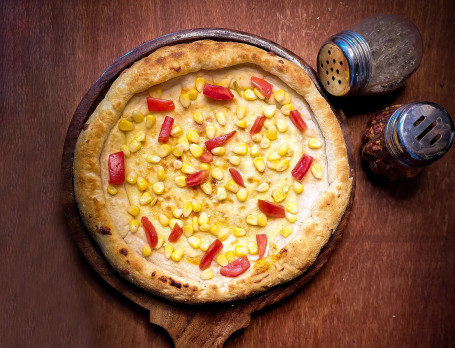 8 Sweet Corn Tomato Pizza