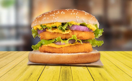 Chunky Paneer Double Patty Burger