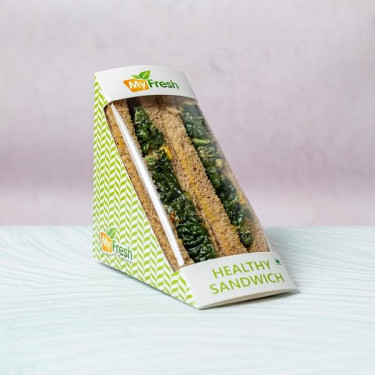 Spinach, Kale And Corn Sandwich.
