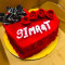 Red Velvet Heart Shape Cake[1kg]