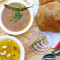 Puri With Aloo Bhaji, Chana Halwa [3 Pieces]