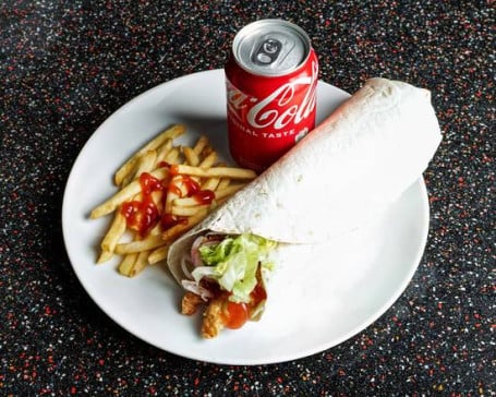 Veg Wrap+Fries+Coke(As Per Availability)