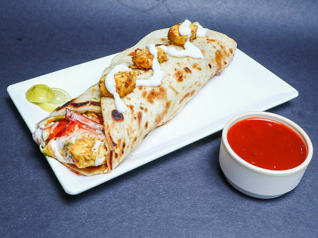 Double Paneer Malai Tikka Kathi Roll