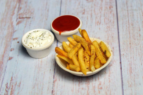 Seasoning Fries With Cheesy Dip