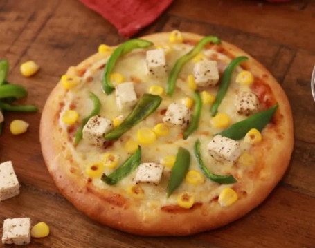 Paneer, Corn Capsicum Pizza