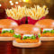 3 Paneer Delight Burger 2 Batatas Fritas (M)