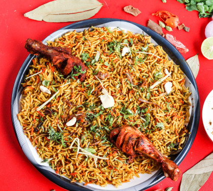 Chicken Nizzami Dum Biryani Shahi Tukda Raita Saalan Gravy