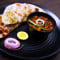 Aloo Pyaz Kulcha-2 Kulche With Chole