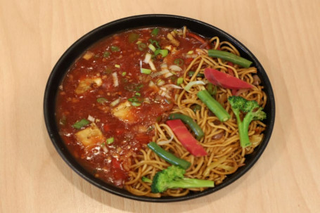 Chilli Paneer With Rice Noodles