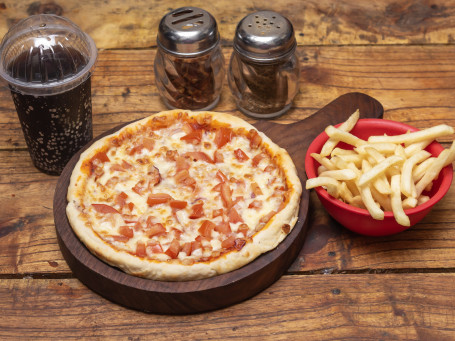 Pizza +Fries+Coke