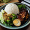 Sticky Pork Belly Rice Platter Gf