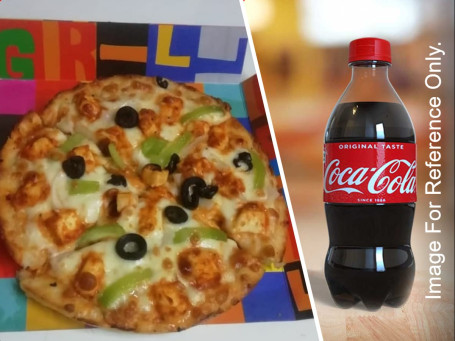 6 Makhni Paneer Pizza Coke 250 Ml Pet Bottle