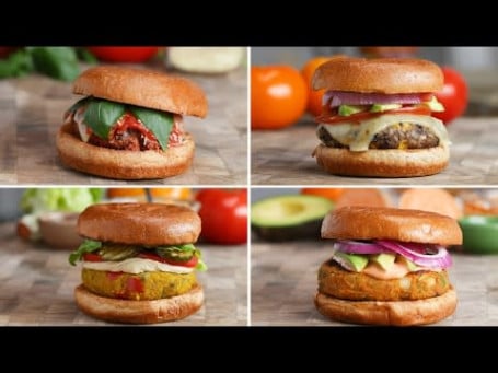 Pacotes De 4 Veg Tikki Burger