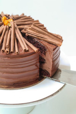 Eggless Chocolate Hazelnut Praline Cake Slice