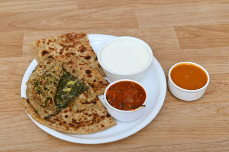 Aloo Methi Pyaaz Parantha