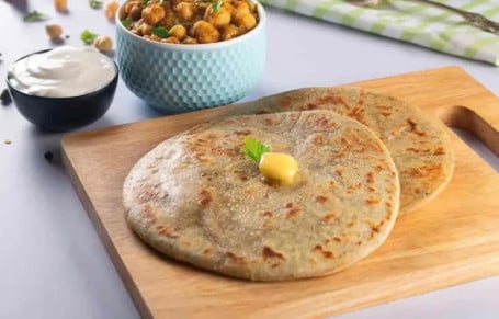 2 Aloo Parantha With Chole Combo