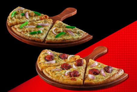 1 1 Non- Veg Semizza [2 Half Pizzas]