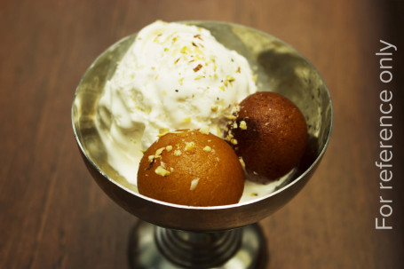 Gulab Jamun With Vanilla (2 Nos)