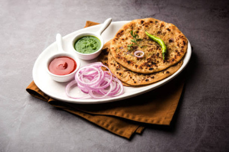 Aloo Paneer Achari Parantha