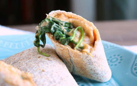 Traditional Cheesy Veggie Wrap