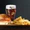Creamy Paneer Burger With Cheese Fries Coke