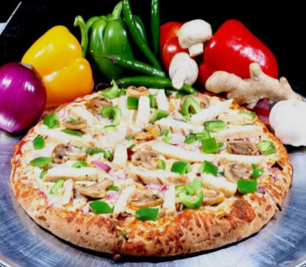 Paneer Cogumelo Azeitona Pizza