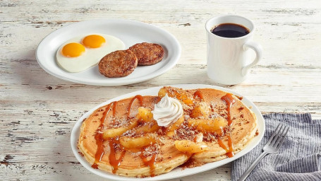 Apple Streusel Pancake Platter