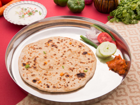 Tawa Mixed Veg Paratha (Whole Wheat)