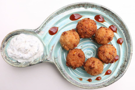 Cheese Corn Balls With Dip