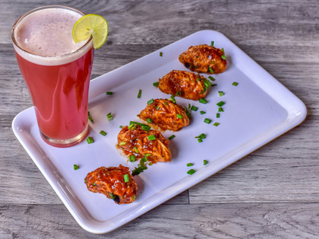 Chicken Schezwan Momos Jathi Fruit Mocktail Combo