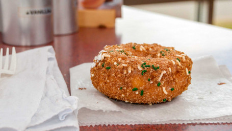 Donut De Bolo De Açúcar De Canela