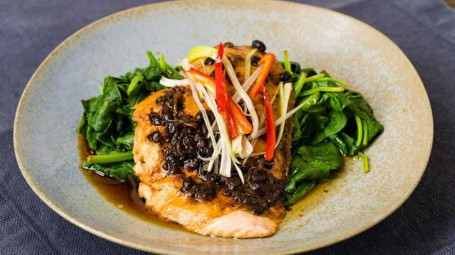 Steamed Black Bean Salmon