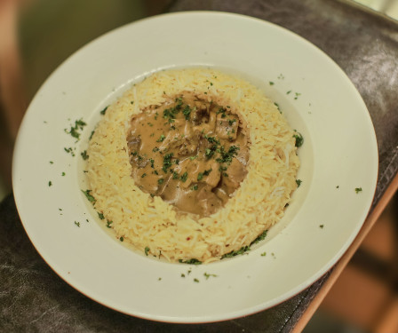 Chicken Stroganoff With Chilli Butter Rice