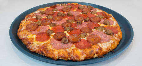 Personal Montague’s All Meat Marvel Pizza